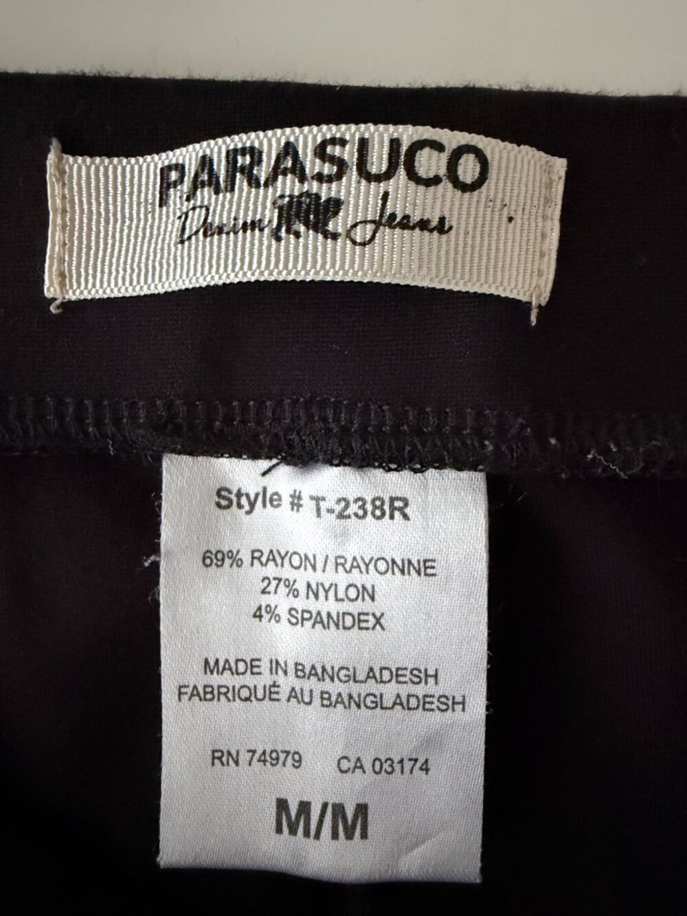 Parasuco Black Motorcycle-Style Leggings - Picture 6 of 9